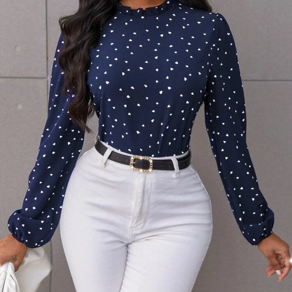 "Love"ly Contemporary Pullover Blouse